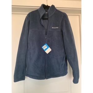 Navy Blue Fleece Columbia Quarter Zip Sweatshirt